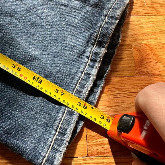 MISS ME x Womens Denim Blue Jeans Signature Bootcut Size 30, jewel stud accents - Picture 4 of 9